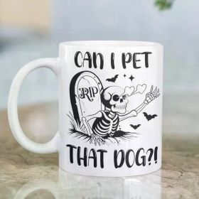 1pc 11 Oz Go Away, Man Ceramic Coffee Mug, Hot Or Cold Drinks Are Very Suitable, Funny Mug, Unique Gift