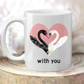 A Gift Box Set Containing an 11Oz Ceramic Coffee Mug, Featuring a Valentine'S Day Themed Print Design. This Coffee