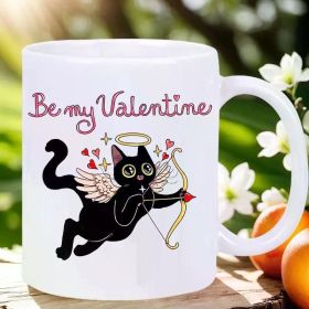 "Be My Valentine" Insulated Ceramic Mug, Reusable, Hand Wash Only - Ideal for Hot & Cold Beverages, Perfect Gift for