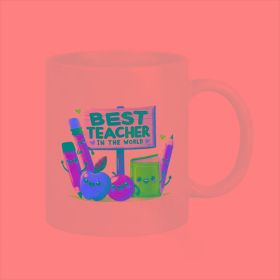 Best Teacher 11oz Ceramic Mug - Perfect Gift for Birthdays, Back to School, Graduation, and Teacher Appreciation Week -