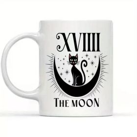 1pc Ceramic Coffee Mug 11oz - Insulated, Microwave Safe, Reusable Round Cup for Hot & Cold Drinks, Ideal for