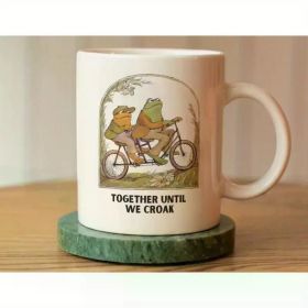 Together Until We Croak Mug - Frog and Toad Mug - Valentine'S Day Mug - For Couples & Gift Lovers - Ceramic -