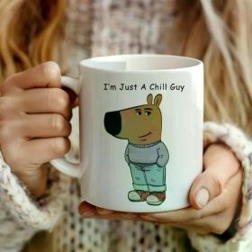 11oz White Ceramic Funny Coffee Mug - Double Side Print Ideal Gift for Family Friends Colleague
