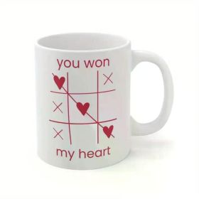 You Won My Heart Tic Tac Love Mug | Romantic Valentine'S Day Gift | Sweet Coffee Cup | Cute Love Message |