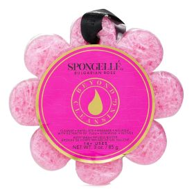 SPONGELLE - Wild Flower Soap Sponge - Bulgarian Rose (Pink) 001366 1pc/85g