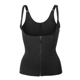 Zippered Waist Trainer Corset Waist Tummy Control Body Shaper Cincher Back Support with Adjustable Straps for Women (Option: BodyShaper(2XL))