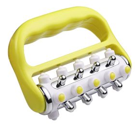 Cellulite Massager Fascia Release And Muscle Massage Roller Mini Trigger Point Deep Tissue Myofascial Release Tool Body Massager For Men And Wome (Color: Yellow)